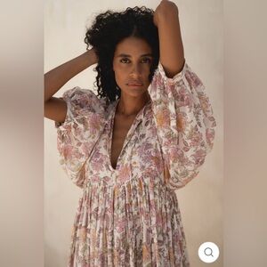 Daughters Of India Kyra Maxi Dress ~ Fuchsia Bloom